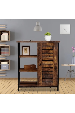 Ağaç Atölyesi – Chiara Walnut Ahşap Dresuar/Dolap/Kitaplık Ceviz