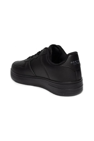 Best Of 042-26 Deri Anatomik Bağcıklı Erkek Sneaker Siyah