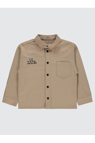 Civil Boys Erkek Çocuk Gömlek 6-9 Yaş Vizon Vizon