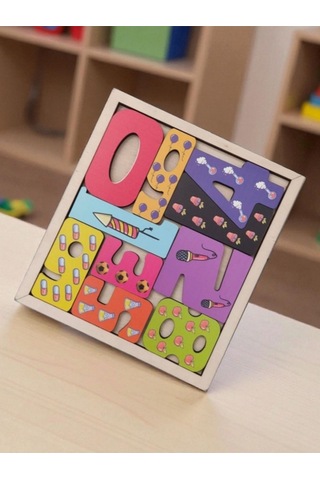 Sayılar Renkli Puzzle Ahşap Oyuncak