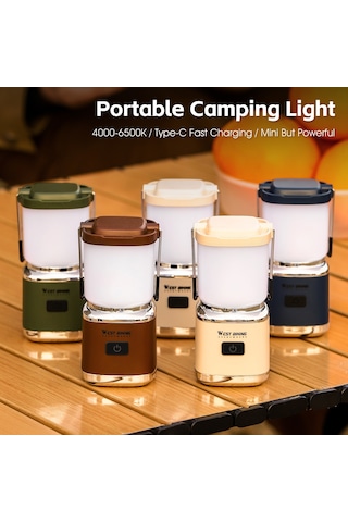 West Biking Açık Taşınabilir Kamp Işık Usb Şarj Edilebilir Kompakt Sarı