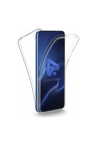Samsung Galaxy Uyumlu A34 Çift Taraflı Silikon Kılıf Şeffaf