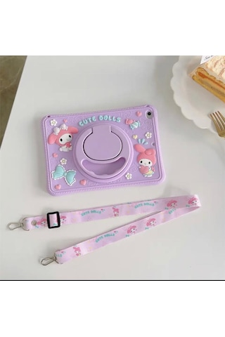 Samsung Galaxy Uyumlu Tab A7 Lite Sm T220 8.7inç Kılıf Elegance Cute