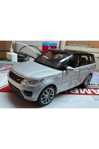 Oyuncak Metal Model Araba 1/36 Çek Bırak Gri Range Rover Sport