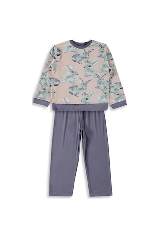 Dorka Golsut Süpersoft Desenli 3-11 Yaş Pijama Takımı - Pudra