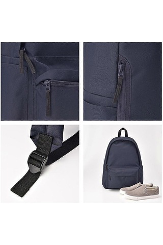 Rahat Su Geçirmez Kanvas Sırt Çantası Çift Omuz Su Geçirmez Basit Moda Okul Çantası Erkek Ve Kadın Öğrenciler Diğer