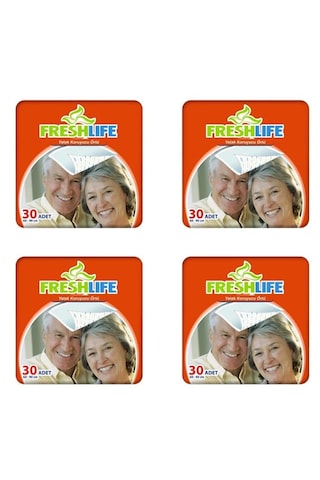 Freshlife Yatak Koruyucu Örtü 60x90 90 Adet 3x30 Paket Standart
