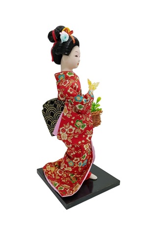 Japon Kimonolu Geyşa Bebek Kabuki Biblo 30 Cm No.18 Anime