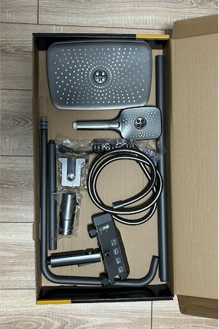 Piyano Lüks Duş Seti Sürgülü Krom