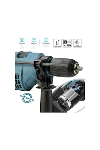 Prohummer Ph016 Elektrikli 13mm Darbeli Matkap Mavi