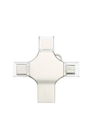 Novahub 64gb Multi-connect Metal Usb - Type C, Micro Usb, İos Compatible Fast Portable Storage, Küçük Boyutlu