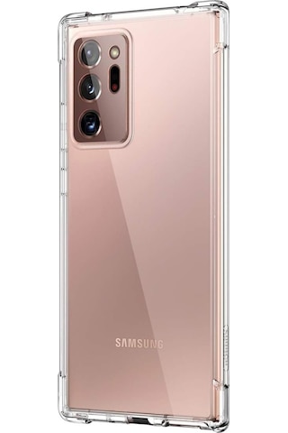 Samsung Galaxy Uyumlu Note 20 Ultra Kamera Korumalı Airbag Antishock Köşe Korumalı Şeffaf Silikon Kılıf