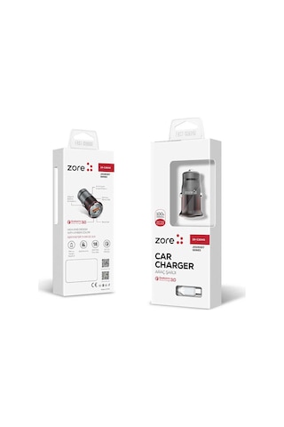 Heptekiletişim Zr-c304q Micro Araç Şarj Seti - Siyah Siyah
