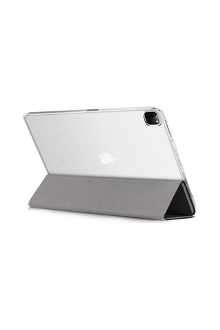 Lexroo İpad Pro 12.9 2022 M2 Smart Cover Standlı 1-1 Kılıf - Mor Kapaklı Kılıf