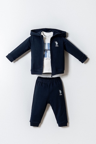 U.s. Polo Assn. Erkek Bebek Lacivert 3lü Takım Lacivert