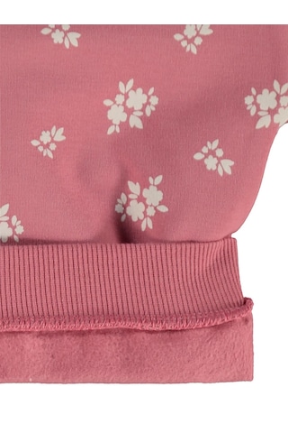Civil Baby Çiçek Empirme Basic 6-18 Ay Sweatshirt - Pembe GÜL KURUSU