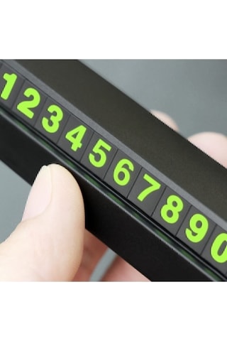 Araba Park Numaratörü Araç Içi Torpido Üstü Açılır Kapanır Neon Telefon Numarası Bırakma Knf Store