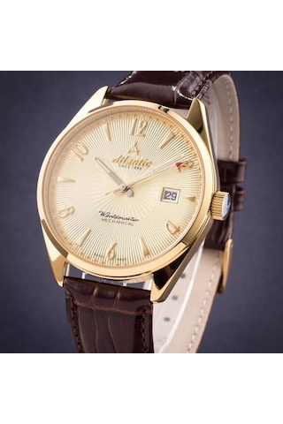 Atlantıc 51651.45.35g Erkek Kol Saati Altın