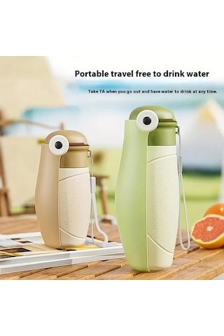 Willowhaven Beyaz Büyük Boy Taşınabilir Köpek Kedi Tavşan Seyahat Su Şişesi Sızdırmaz Kayış