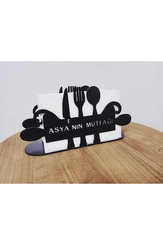 Fbt Özel Tasarım İsimli Peçetelik Siyah