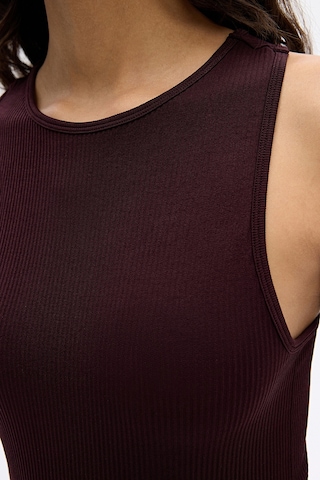 Subtone Ribli Racerback Elbise Burgundy Bordo