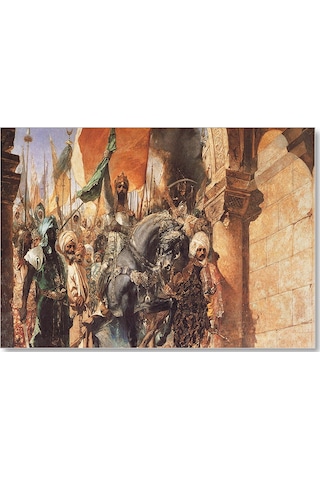 Cakasepetim Osmanlı Padişahı Fatih Sultan Mehmet Feti Görseli Ahşap Mdf Tablo