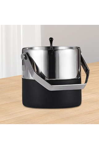 Suntek Ev Bar Soğutma Şampanyası Için Kapaklı 13,8cmx13,5cm Gümüş