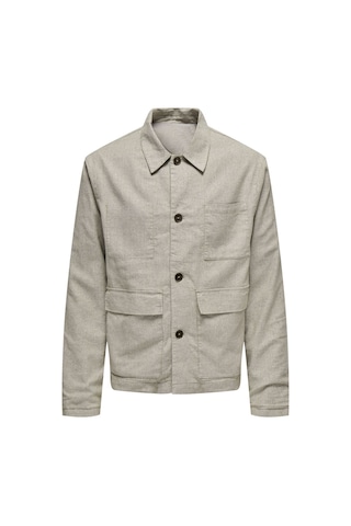 Only & Sons Onskane Lınen Mıx Casual 0245 Jacket Erkek Bej Ceket - Os22031579 Bej