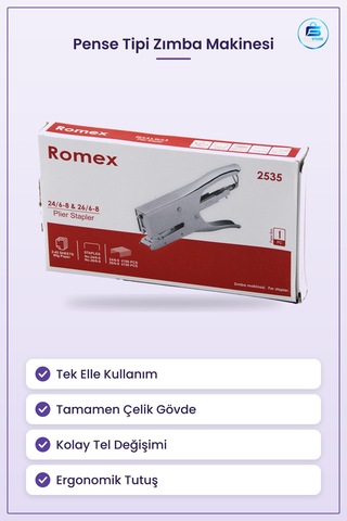 Çelik Pense Tipi Zımba Makinesi Tek Elle Kullanım Ofis Ve Ev İçin