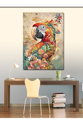 Kanvas Tablo Günebakan Çiçeği Ve Kuru Kafa 50cmx70cm