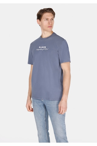 Colin's Colins Comfort Fit Yuvarlak Yaka Düz Erkek Mavi Kısa Kol Tişört Cl1074160 Q1.v1 Inv İndigo