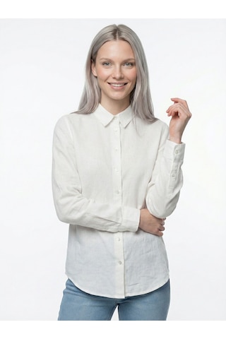 LOFT Regular Fit Kadın Gömlek U.kol Lf2042972 Q1.v1 Beyaz