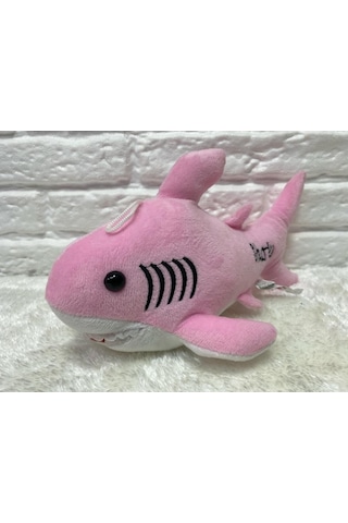 Sevimli Köpek Balığı Peluş 25 Cm - Uyku Ve Oyun Arkadaşı Peluş Oyuncak - Pembe Renkli