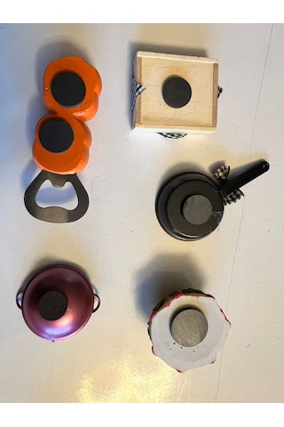 5 Adet Birden Mini Magnetli Buz Dolabı Süsü Ve Oyuncak