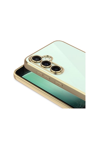 Zore Galaxy A16 Uyumlu Kılıf Kamera Korumalı Logo Gösteren Msra Omega Kapak-gümüş Gümüş