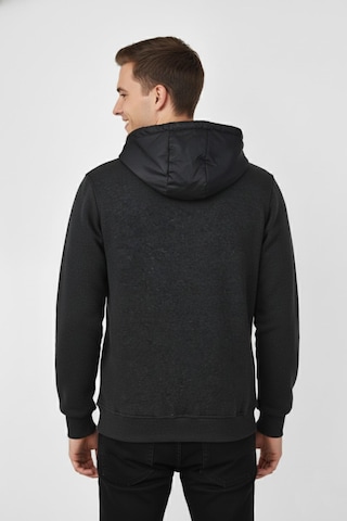 Dynamo Erkek Kapitone Modelli 3 İplik Kapüşonlu Sweatshirt Bgl-st04865 Antrasit