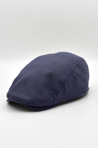 Külah Erkek Dokulu London Kasket Lacivert Flat Cap Şapka - Standart Lacivert