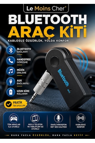 Ford Escort Glx Kablosuz Bluetooth Araç Kiti Aux Bağlantılı Handsfree Adaptör