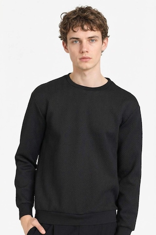 Defacto Regular Fit Bisiklet Yaka Sweatshirt F9854ax26spbk81 Siyah-bk81