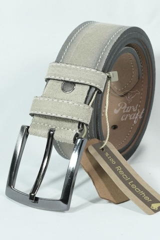 Parscraft Hakiki Süet Deri Erkek Kemer Bej 4 Cm