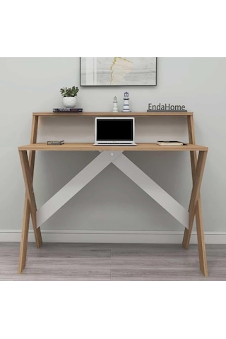 Reyo Home Enda X Ayaklı Ders Çalışma Masası 50x90 Cm Atlantik Çam