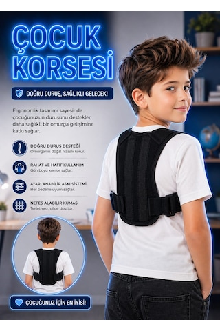 Uydee Çocuk Dik Duruş Korsesi Kamburluk Önleyici Omuz Sırt Destekleyici Postür Düzeltici Ortopedik Korse Çocuk Omurga Destek Korsesi Çocuk Kamburluk Korsesi Çocuk Dik Duruş Korsesi Kamburluk Önleyici Omuz Sırt Destekleyici Postür Düzeltici