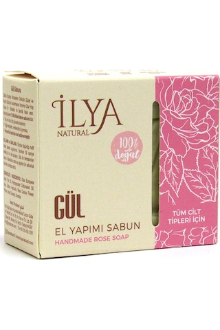 İlya Natural Gül Özlü Hatay'ın %100 Doğal El Yapımı Banyo Sabunu 100 G