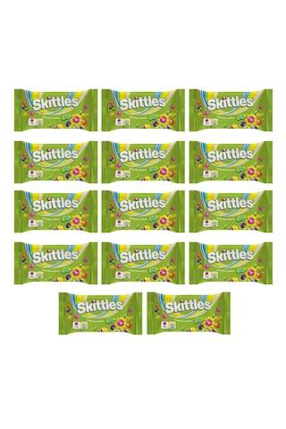 Skittles Sours Ekşi Meyve Aromalı Draje Şekerleme 38 G X14
