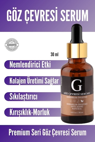 Göz Çevresi Canlandırıcı Gözaltı Morluğu, Torbalanma, Şişlik Gözaltı Bakım Serumu 30ml