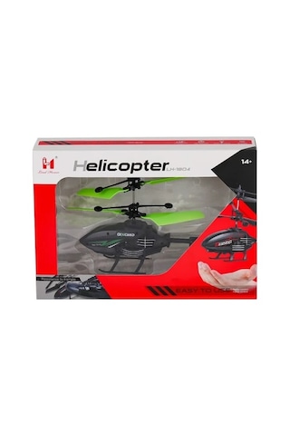 Hareket Sensörlü Kumandalı Şarjlı Yeşil Helikopter - Oyuncak Helikopter