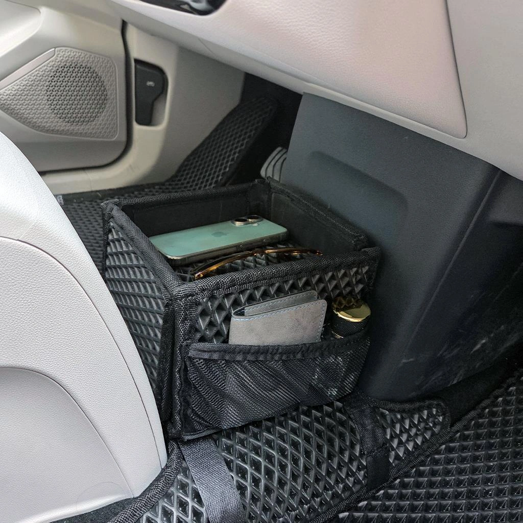 Togg T10f Konsol Arası Organizer Çanta Fileli Eşya Koyma Kutusu Bod Siyah