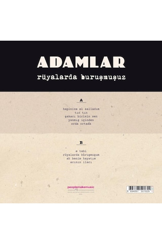 Adamlar - Rüyalarda Buruşmuşuz Renkli Plak