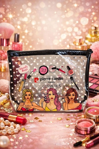 Pierre Cardin Cosmetics Iconic Beauty Şeffaf Makyaj Çantası