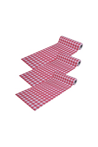Pratikser Tek Kullanımlık Masa Örtüsü Kırmızı - 100x120cm - 3 Rulo